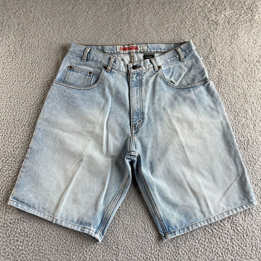 Vintage American Eagle Shorts Mens 34 (Actual 32) Blue Bermuda Denim Jean Grunge